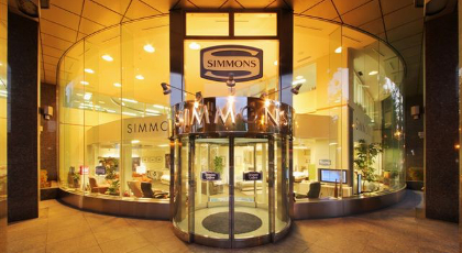 シモンズベッドショールーム外観